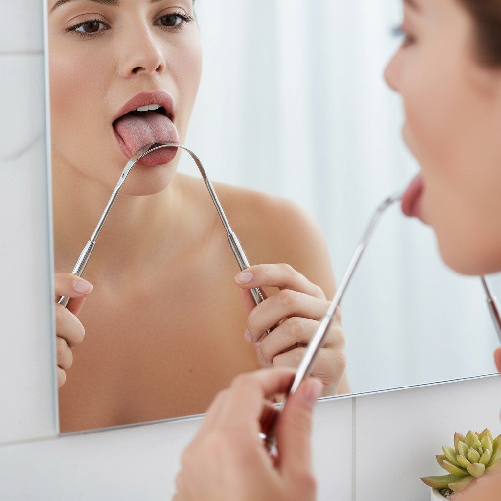 Fresh Breath Tongue Scraper